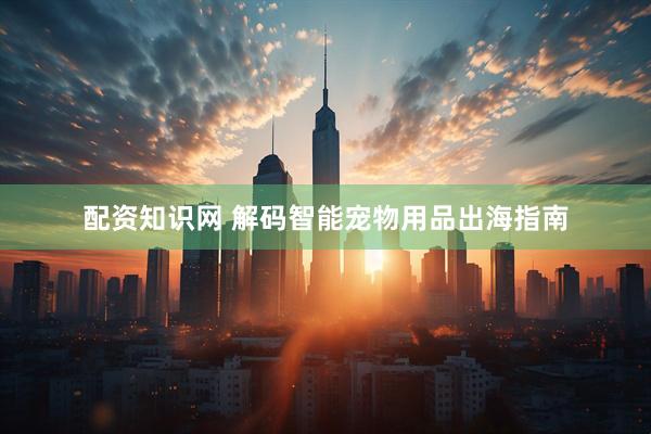 配资知识网 解码智能宠物用品出海指南