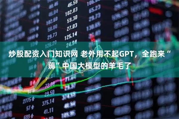 炒股配资入门知识网 老外用不起GPT，全跑来“薅”中国大模型的羊毛了